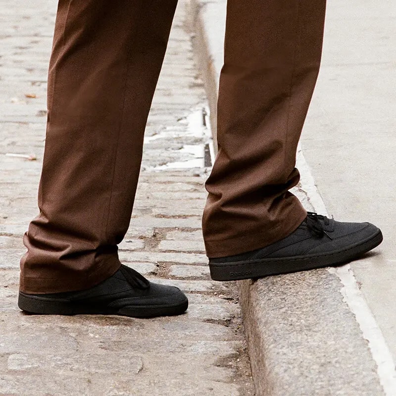 Giày Reebok x JJJJound Club C 85 'Triple Black' IG8240 — ảnh 2