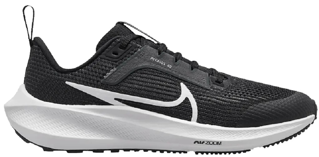 Giày Nike Air Zoom Pegasus 40 GS 'Black White' DX2498-001 — kich-thuoc: 36