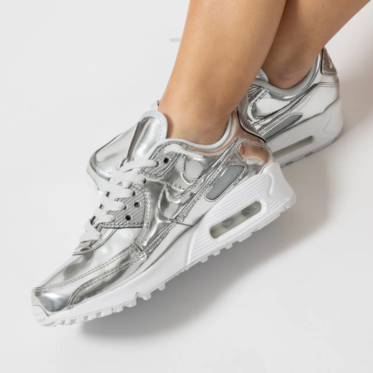 Giày Nike Air Max 90 'Metallic Pack Chrome' CQ6639-001 — ảnh 4