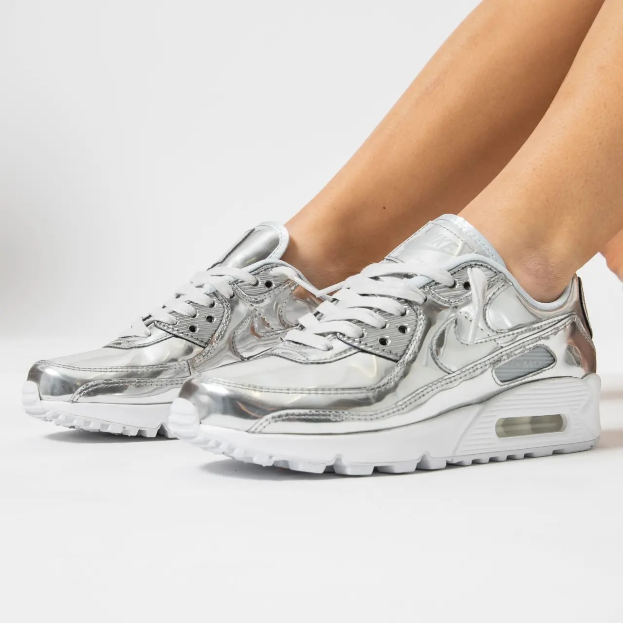 Giày Nike Air Max 90 'Metallic Pack Chrome' CQ6639-001 — ảnh 5
