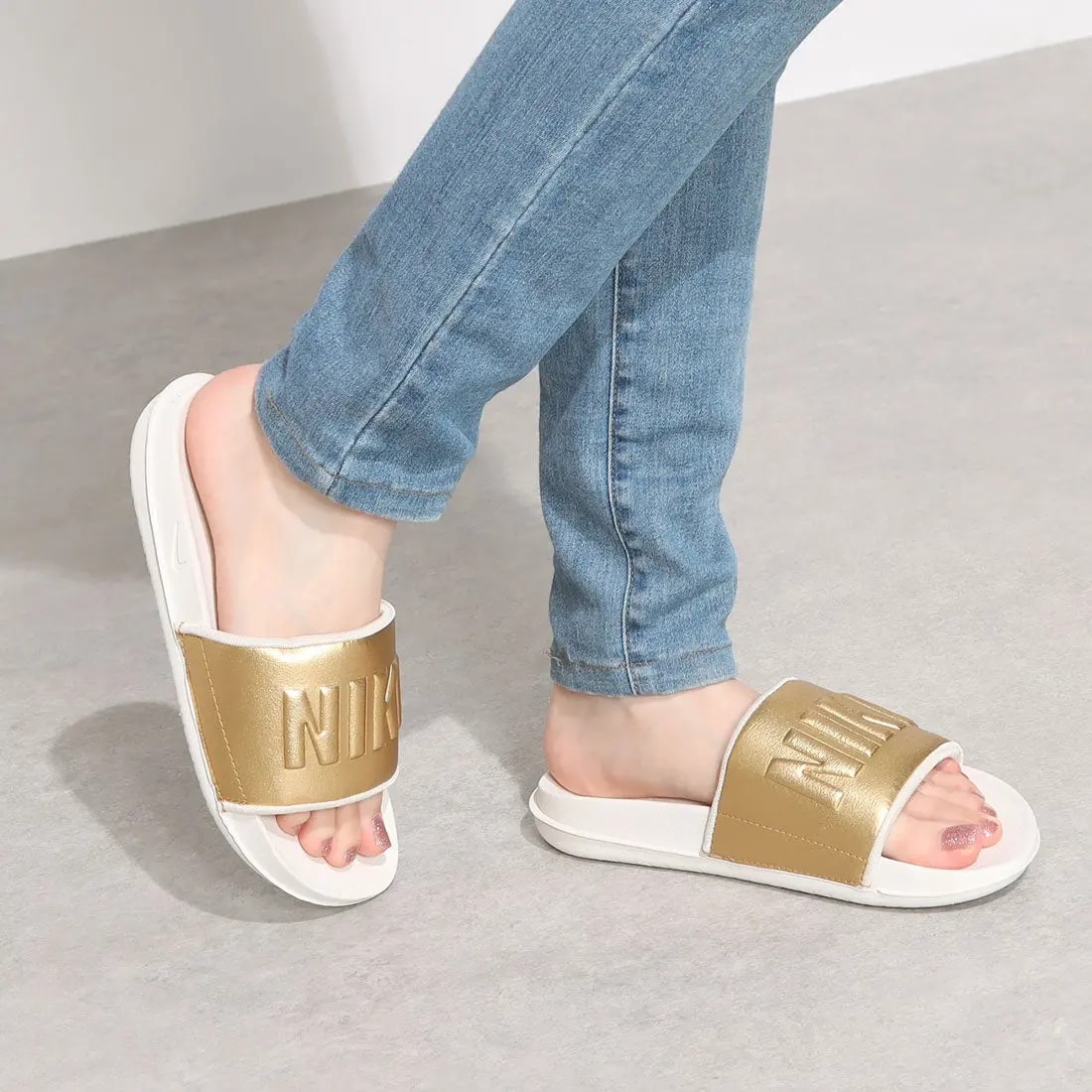 Dép Nike Unisex Offcourt Slides 'Gold' BQ4632-108 — ảnh 2