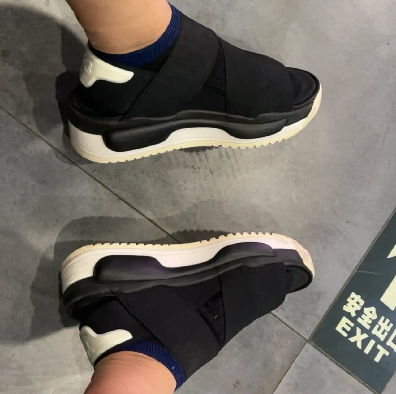 Dép Adidas Y-3 Hokori Sandal 'Black White' GX1059 — ảnh 4
