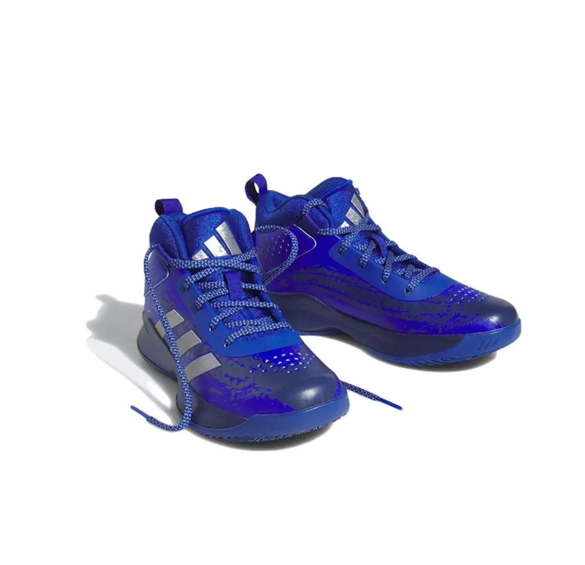 Giày Adidas Cross 'Em Up 5 Wide J 'Royal Blue Silver' HQ8495 — ảnh 2