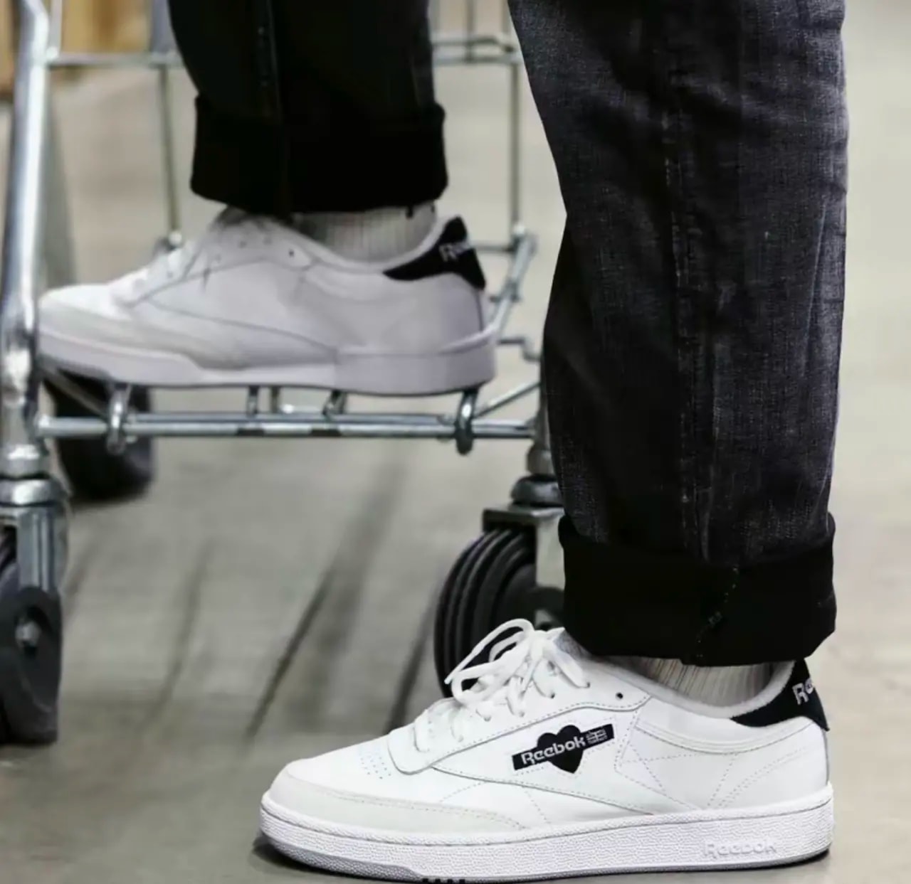 Giày Reebok Club C 85 'White Black' HQ7227 — ảnh 4