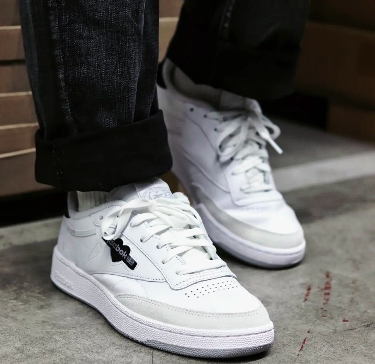 Giày Reebok Club C 85 'White Black' HQ7227 — ảnh 5