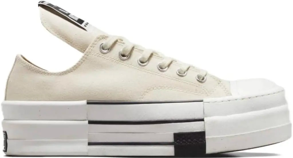 Giày Converse Rick Owens x Drkshdw Dbl Drkstar Chuck 70 Low 'Natural Ivory' A04955C — kich-thuoc: 40