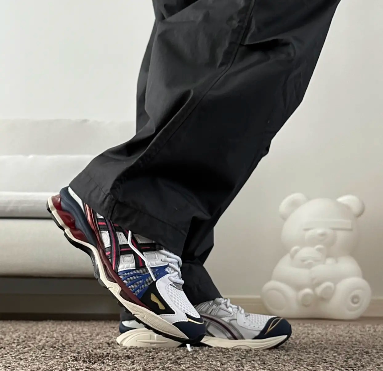 Giày Asics Gel Kayano Legacy 'White Blue Red' 1203A325-100 — ảnh 2