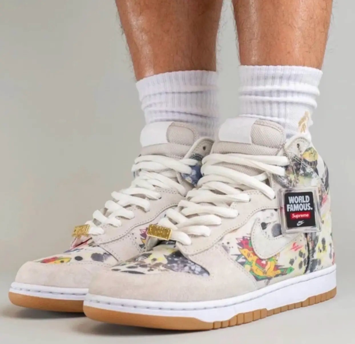 Giày Nike Supreme x Dunk High SB 'Rammellzee' FD8779-100 — ảnh 2