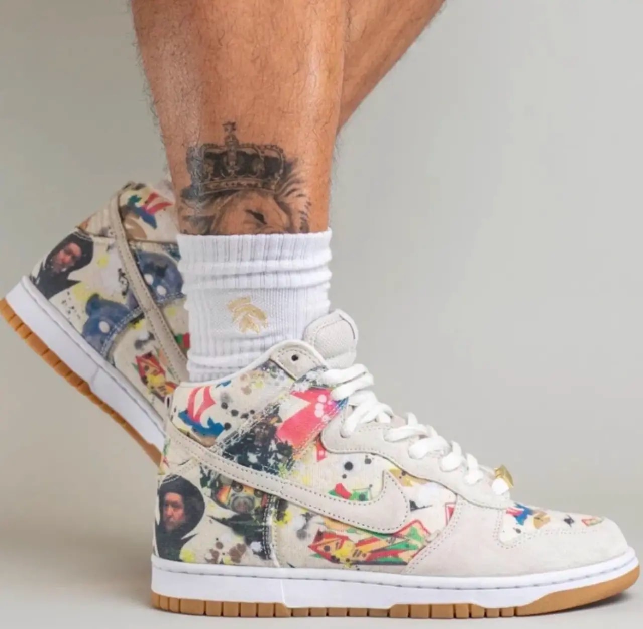 Giày Nike Supreme x Dunk High SB 'Rammellzee' FD8779-100 — ảnh 4