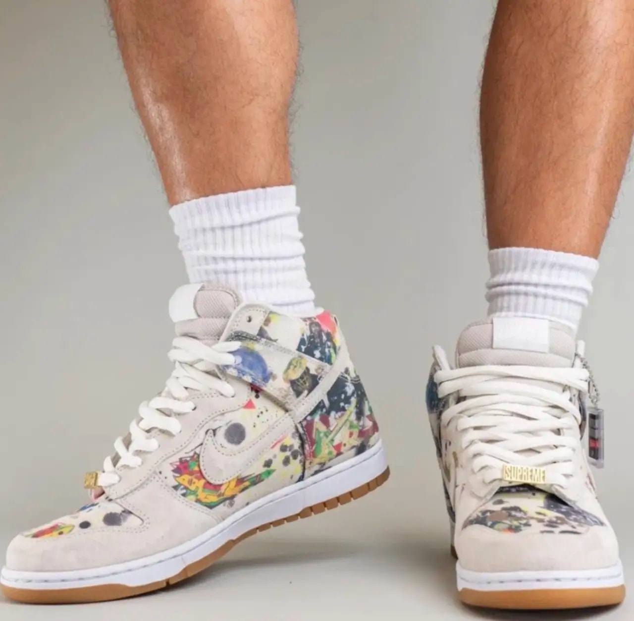 Giày Nike Supreme x Dunk High SB 'Rammellzee' FD8779-100 — ảnh 5