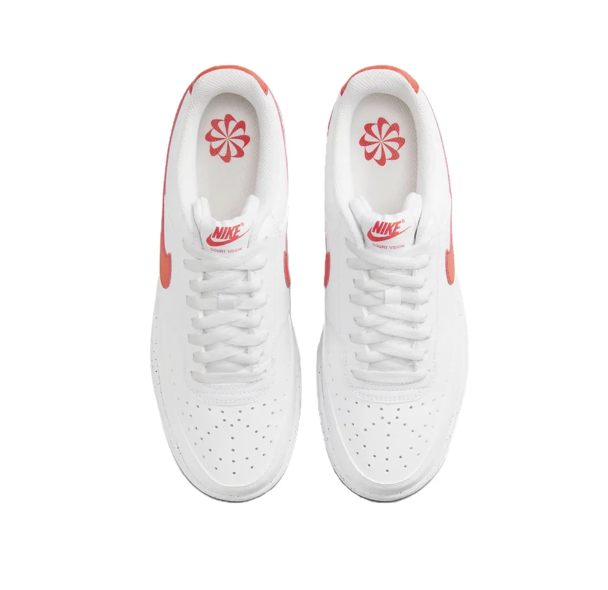 Giày Nike Court Vision Low Next Nature 'White Red' DH2987-108 — ảnh 4