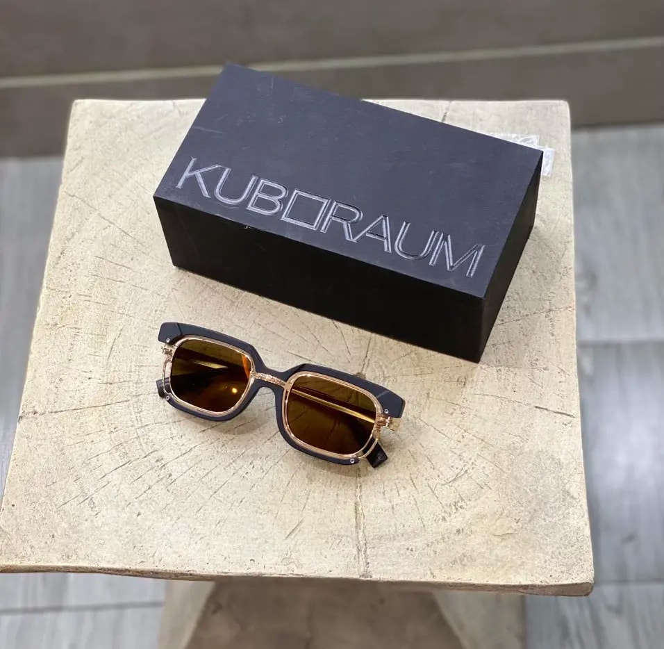 Kính Kuboraum H91 Sunglasses 'Black Matte Rose Gold' — ảnh 3