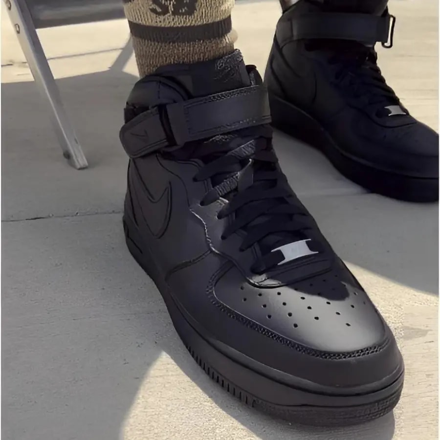 Giày Nike Air Force 1 Mid '07 'Triple Black' CW2289-001 — ảnh 5