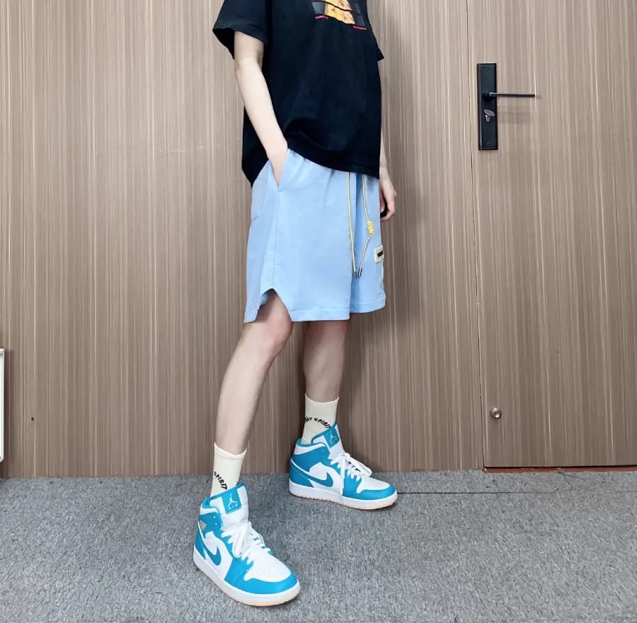 Giày Nike Air Jordan 1 Mid GS 'Aquatone' DQ8423-400 — ảnh 3