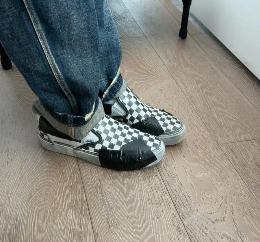 Giày Vans Classic Slip-On VLT LX 'Lux Duct Tape' VN0A3QXYBKC — ảnh 5