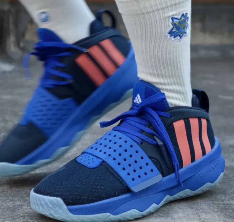 Giày Adidas Dame 8 EXTPLY 'Legend Ink Coral Fusion' IG8085 — ảnh 4