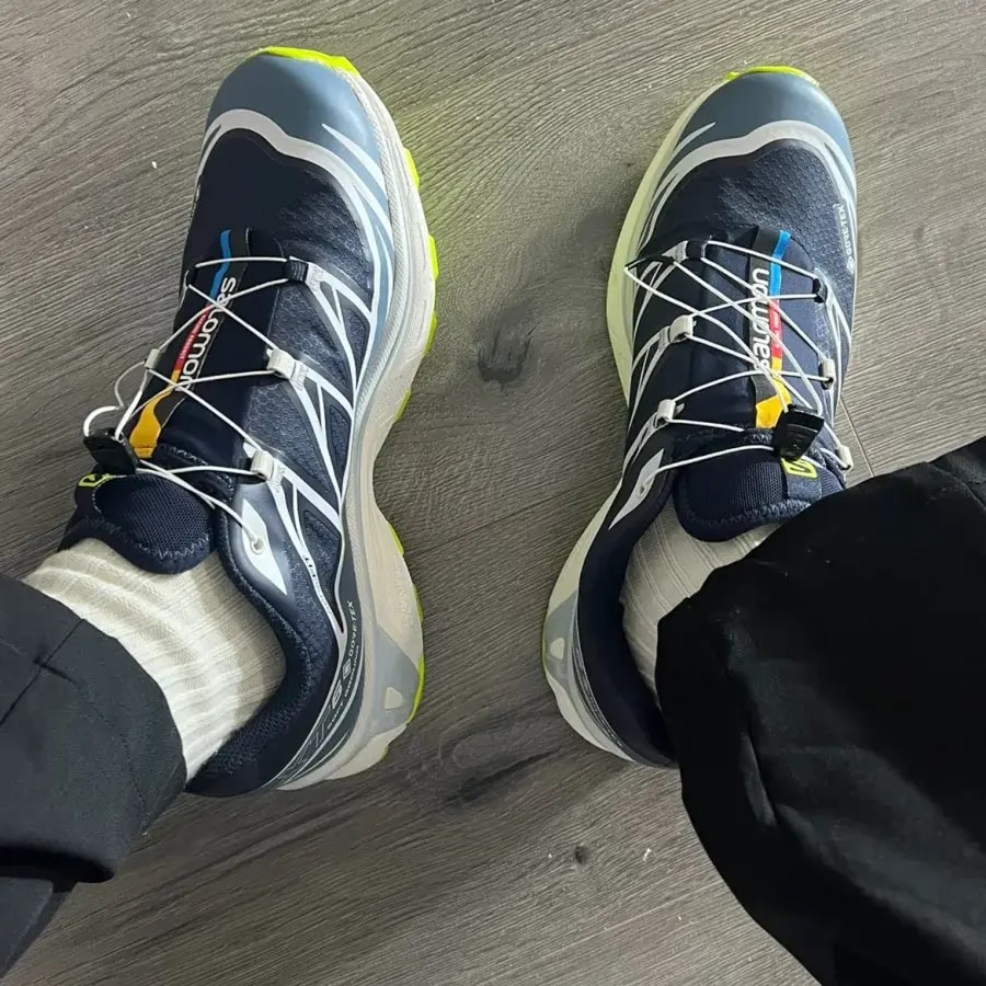 Giày Salomon XT-6 GORE-TEX 'Night Sky Acid Lime' L41741100 — ảnh 4