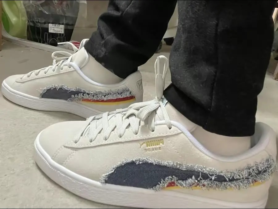 Giày Puma Suede 'White Peacoat' 383798-01 — ảnh 2