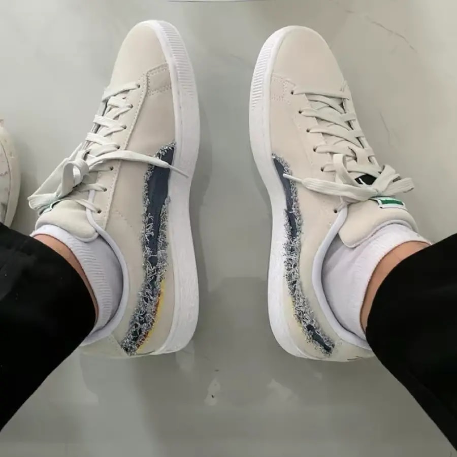 Giày Puma Suede 'White Peacoat' 383798-01 — ảnh 3
