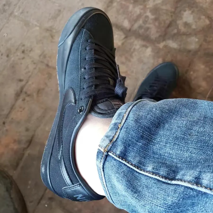 Giày Nike Zoom Blazer Low Pro 'Triple Black' DC7695-003 — ảnh 3