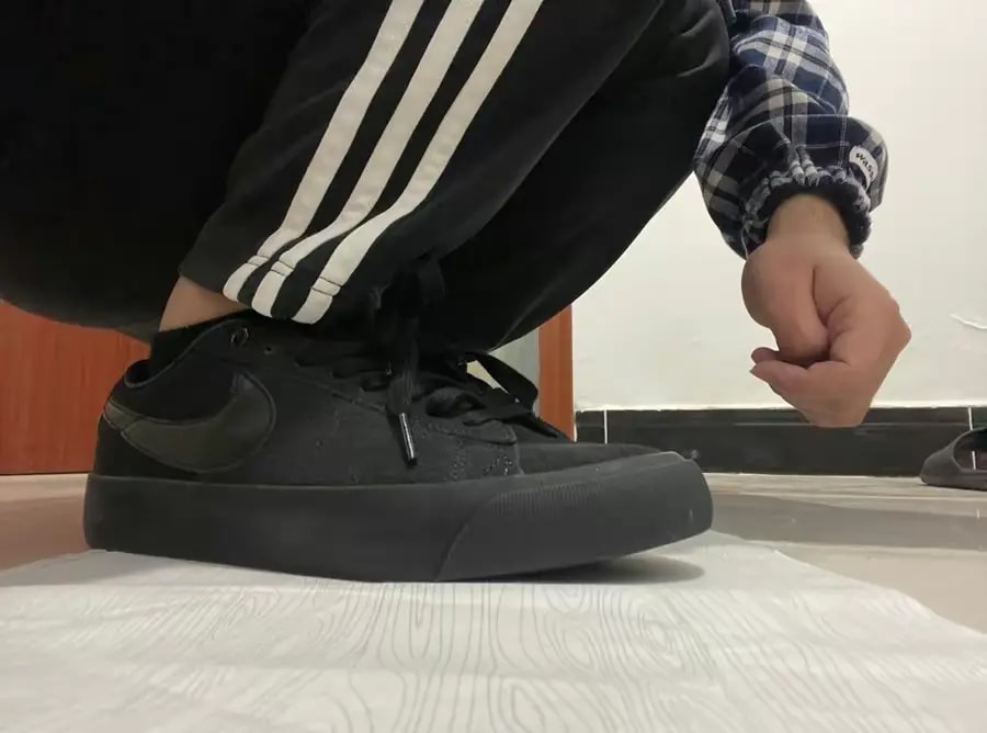 Giày Nike Zoom Blazer Low Pro 'Triple Black' DC7695-003 — ảnh 4