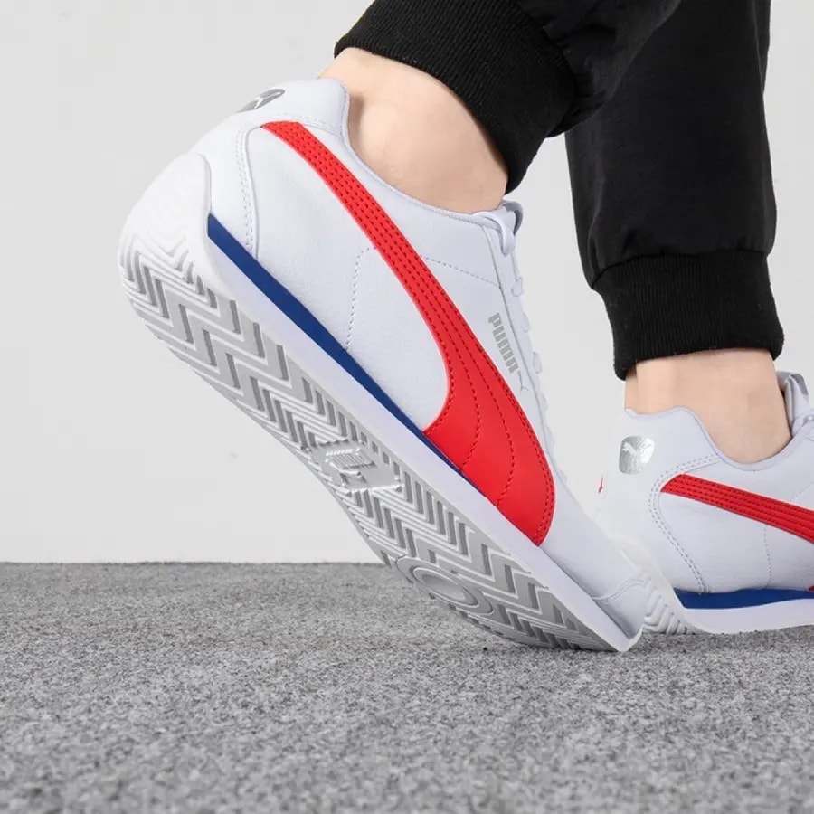 Giày Puma Turin 3 'White High Risk Red' 383037-08 — ảnh 3