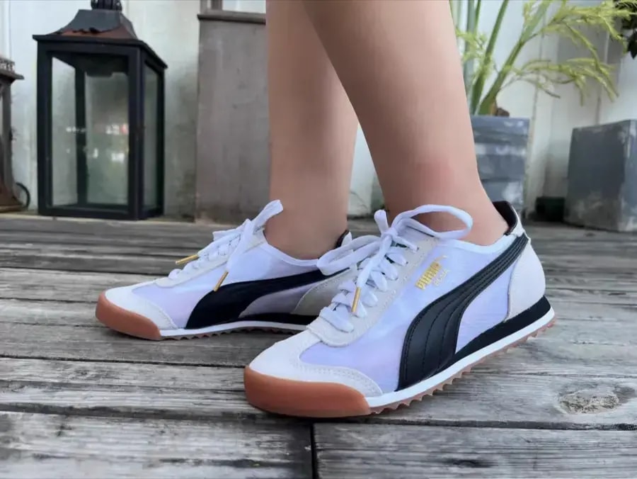 Giày Puma Roma OG T 'White Black' 387241-01 — ảnh 5