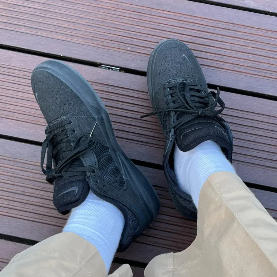 Giày Nike Ishod Wair Premium SB 'Triple Black' DZ5648-001 — ảnh 2