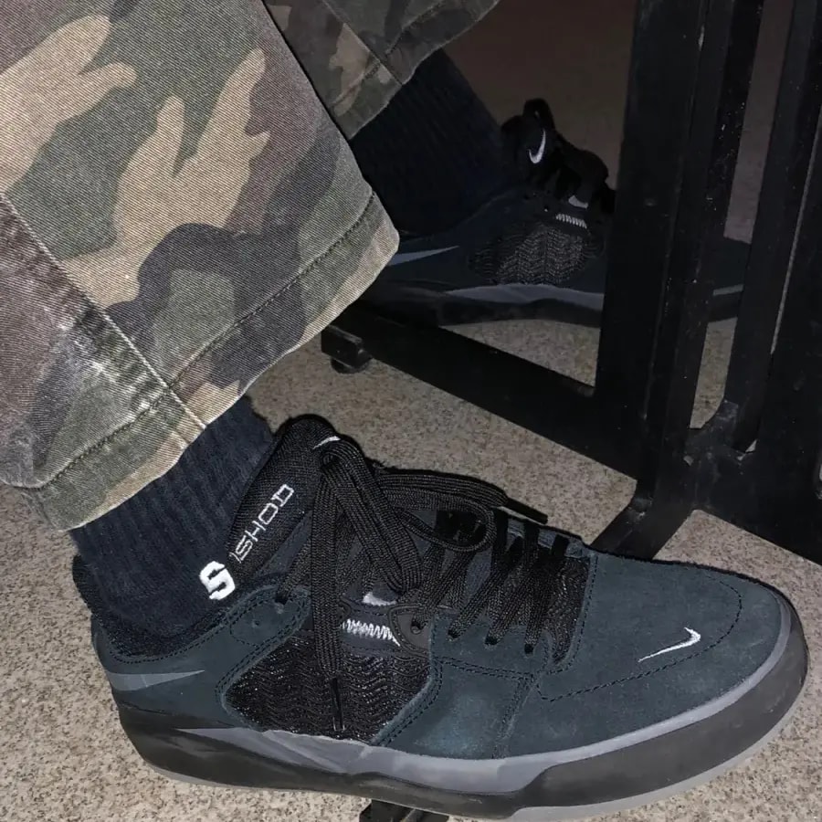 Giày Nike Ishod Wair SB 'Black Dark Grey' DC7232-003 — ảnh 4