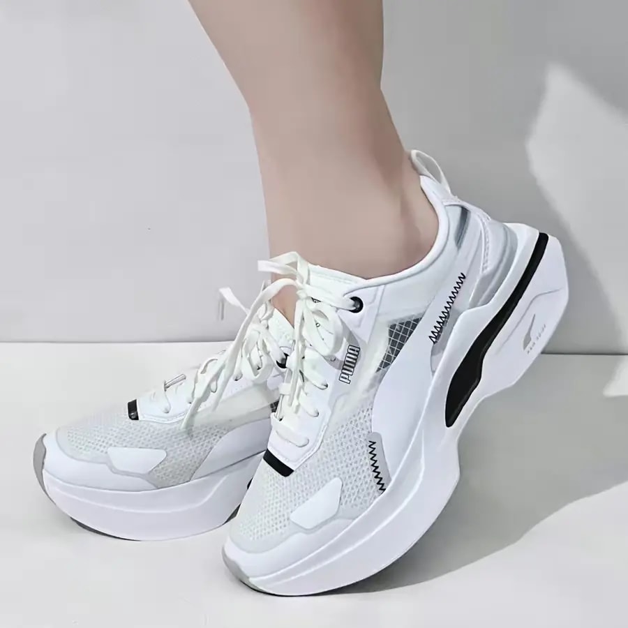 Giày Puma Kosmo Rider 'White Black' 383113-03 — ảnh 2