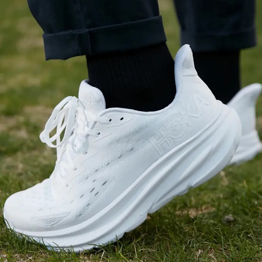 Giày Hoka Clifton 9 'Triple White' 1127896-WWH — ảnh 2