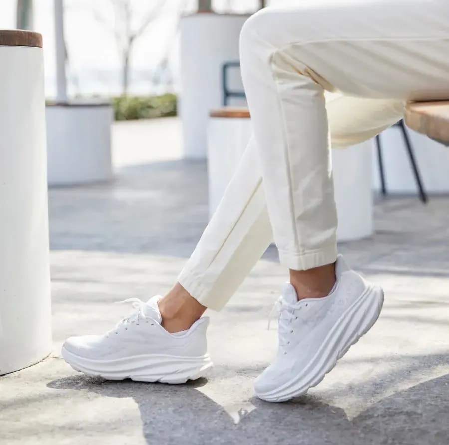 Giày Hoka Clifton 9 'Triple White' 1127896-WWH — ảnh 4