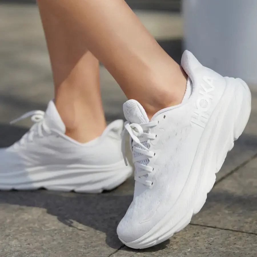 Giày Hoka Clifton 9 'Triple White' 1127895-WWH — ảnh 4