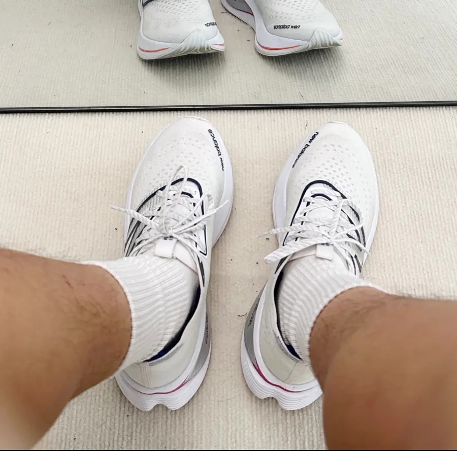 Giày New Balance FuelCell SuperComp 'White Blue' MRCXLW2 — ảnh 4