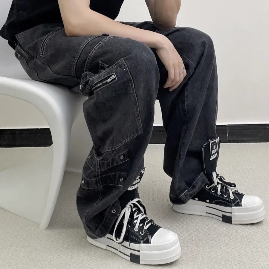 Giày Converse Rick Owens x Drkshdw Dbl Drkstar Chuck 70 High 'Black' A04954C — ảnh 3