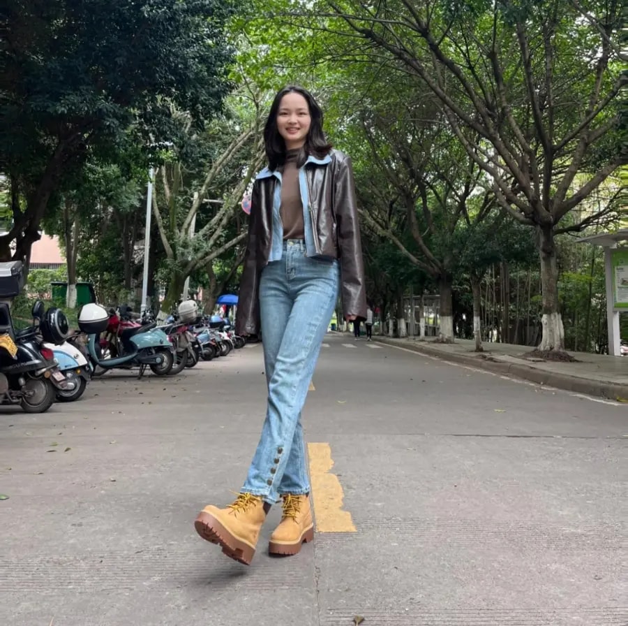 Giày Timberland Premium Platform Waterproof 'Brown' A5RJD — ảnh 4