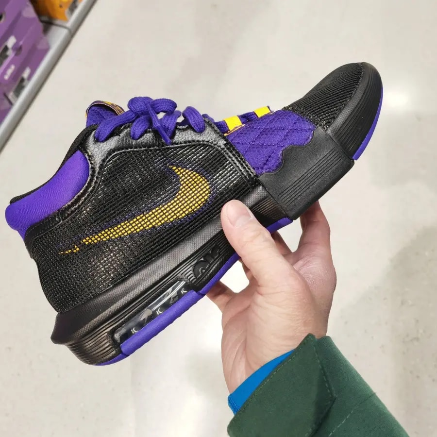Giày Nike LeBron Witness 8 Lakers 'Black Purple' FB2239-001 — ảnh 2