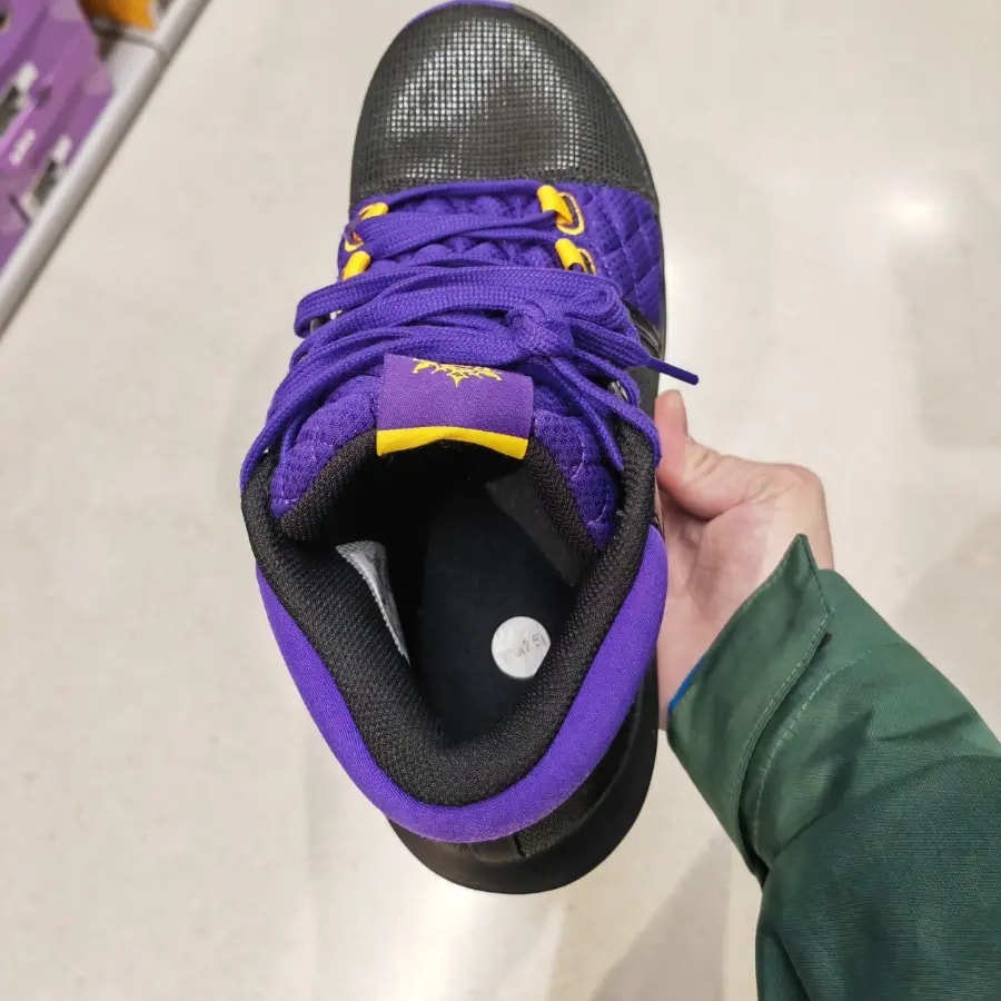 Giày Nike LeBron Witness 8 Lakers 'Black Purple' FB2239-001 — ảnh 3