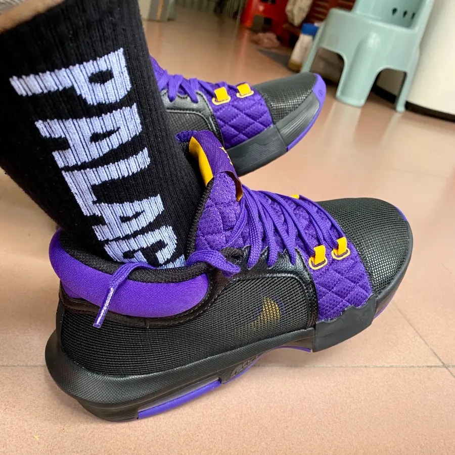 Giày Nike LeBron Witness 8 Lakers 'Black Purple' FB2239-001 — ảnh 5