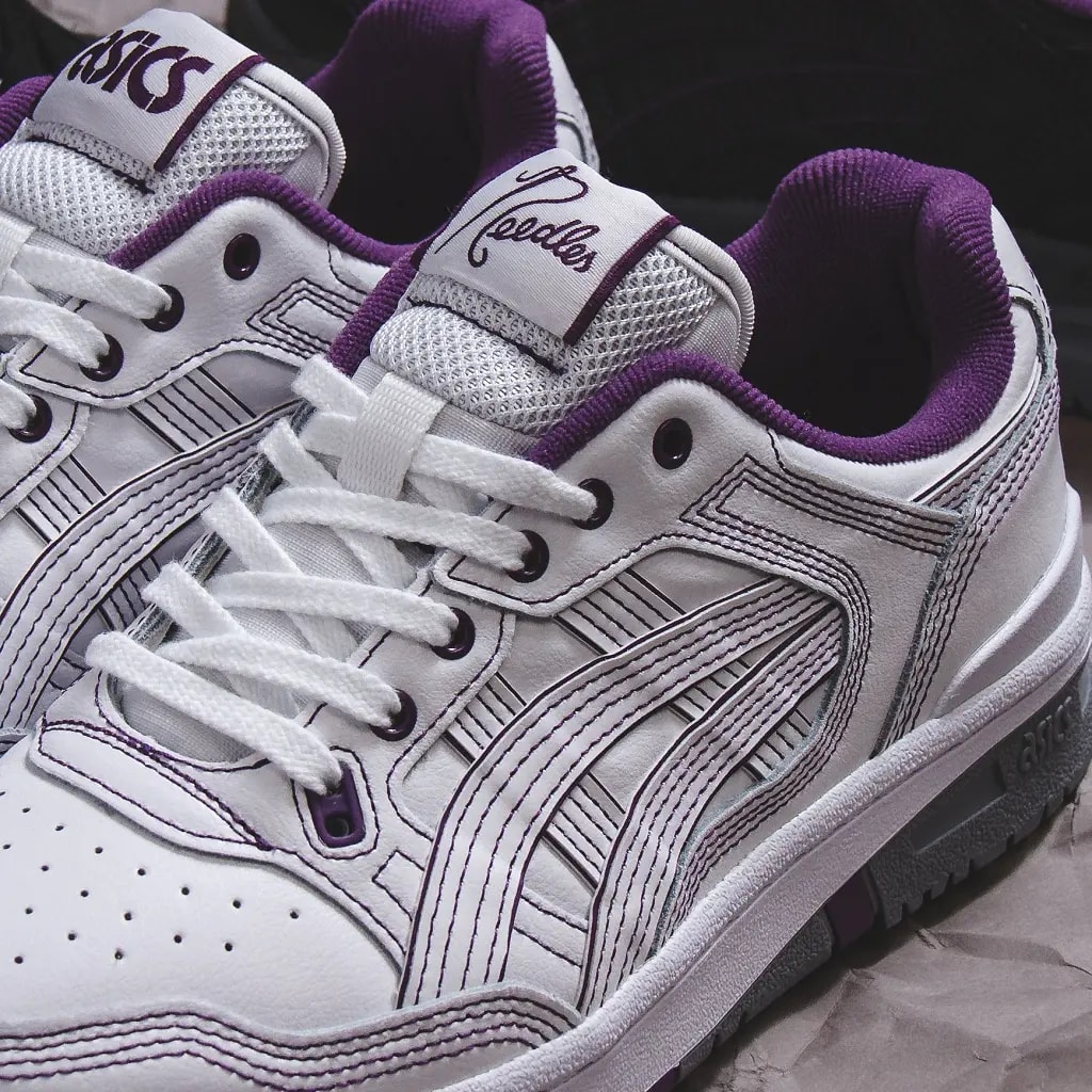 Giày Asics x Needles EX89 'White Purple' 1201A942-100 — ảnh 2