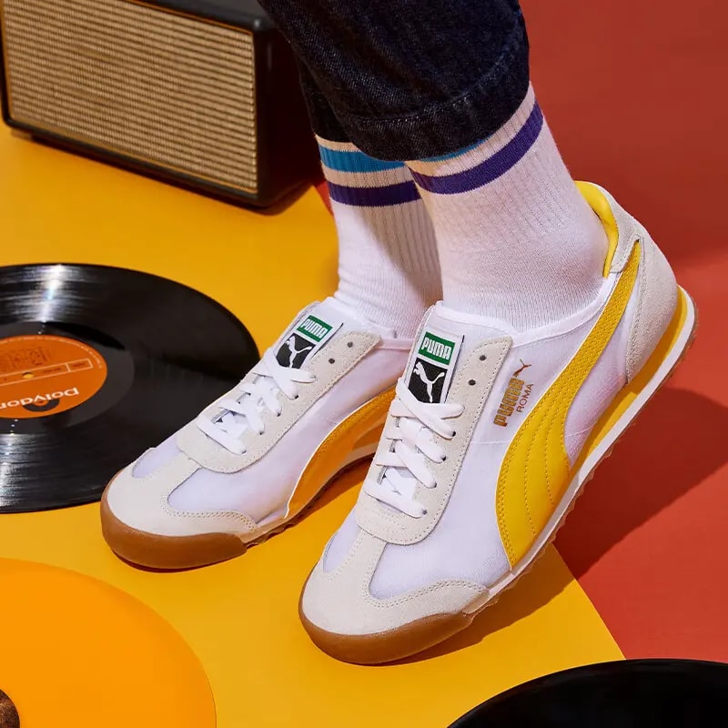 Giày Puma Roma OG 'White Yellow Gold' 387241-04 — ảnh 3