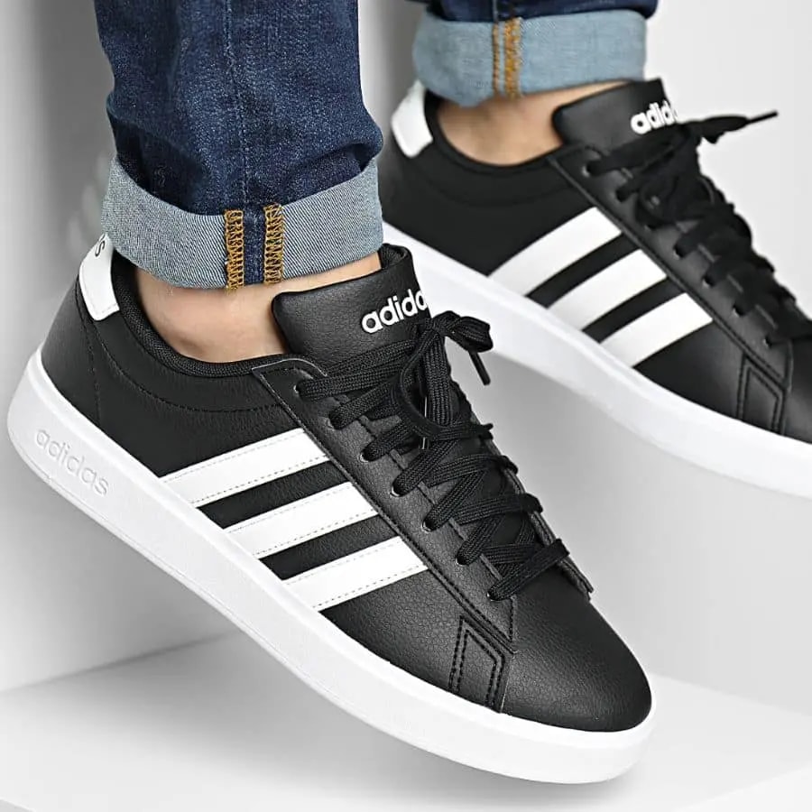 Giày Adidas Grand Court 2.0 'Black White' GW9196 — ảnh 4