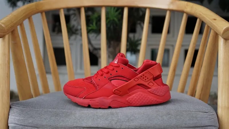Giày Nike Air Huarache GS 'Triple Red' 654275-600 — ảnh 2