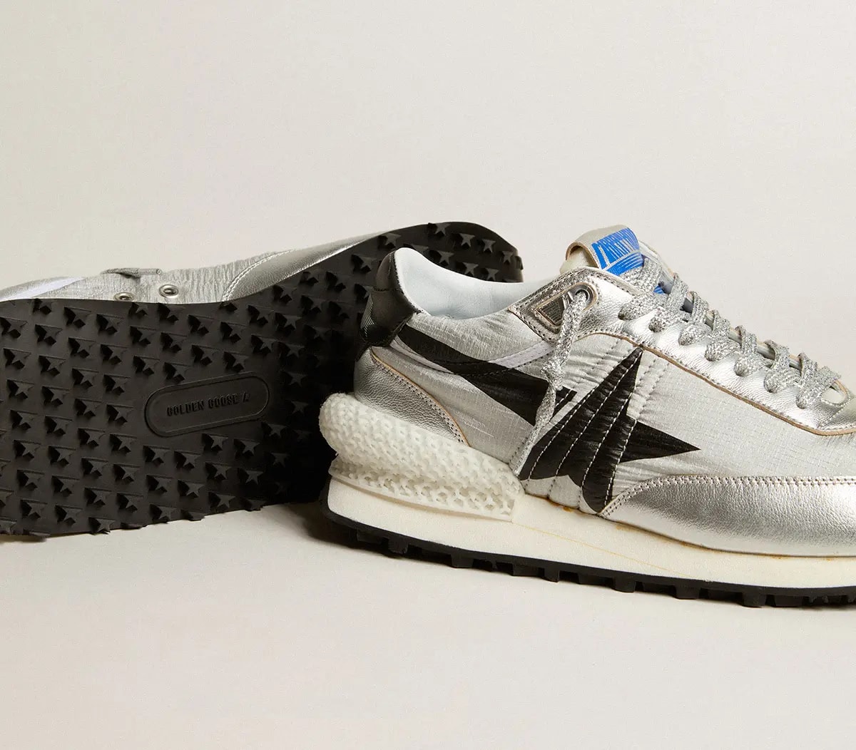 Giày Golden Goose Black Star 'Silver' GWF00684-F005667-60246 — ảnh 5