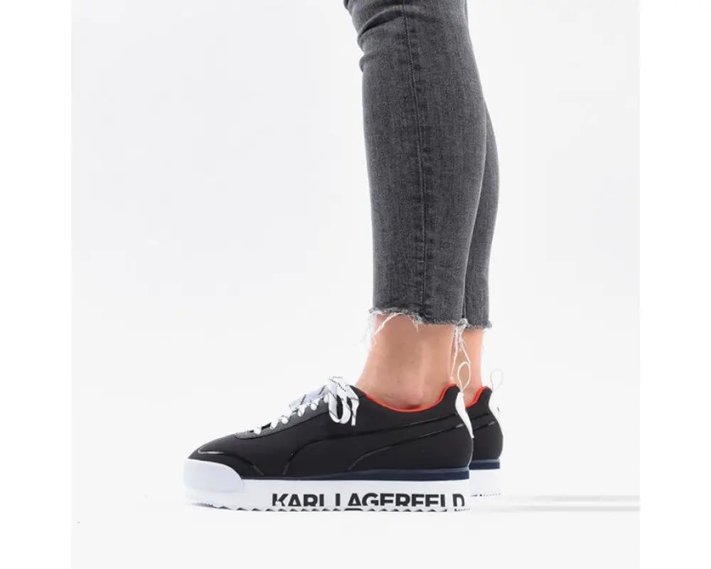 Giày Puma Roma Amor Karl 'Black' 370056-01 — ảnh 5
