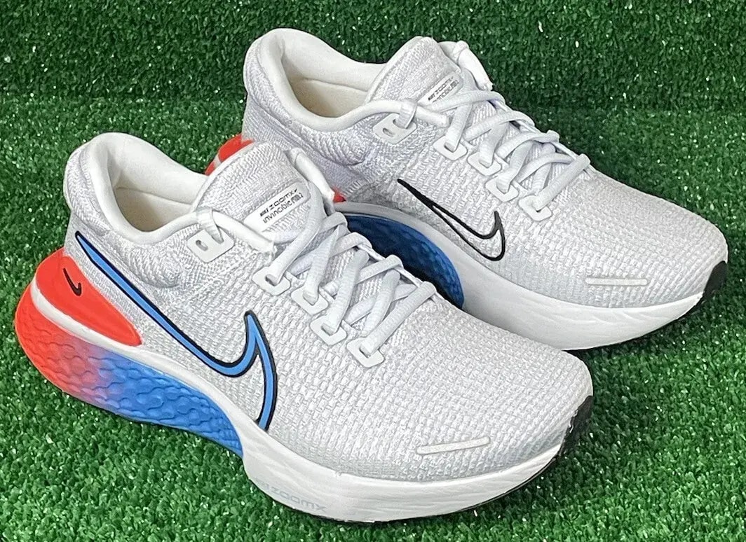 Giày Nike ZoomX Invincible Run Flyknit 2 'Grey Crimson Blue' DV2177-001 — ảnh 3
