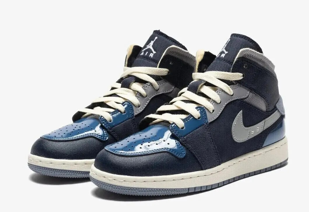 Giày Nike Air Jordan 1 Mid SE Craft 'Obsidian' DX2193-400 — ảnh 3