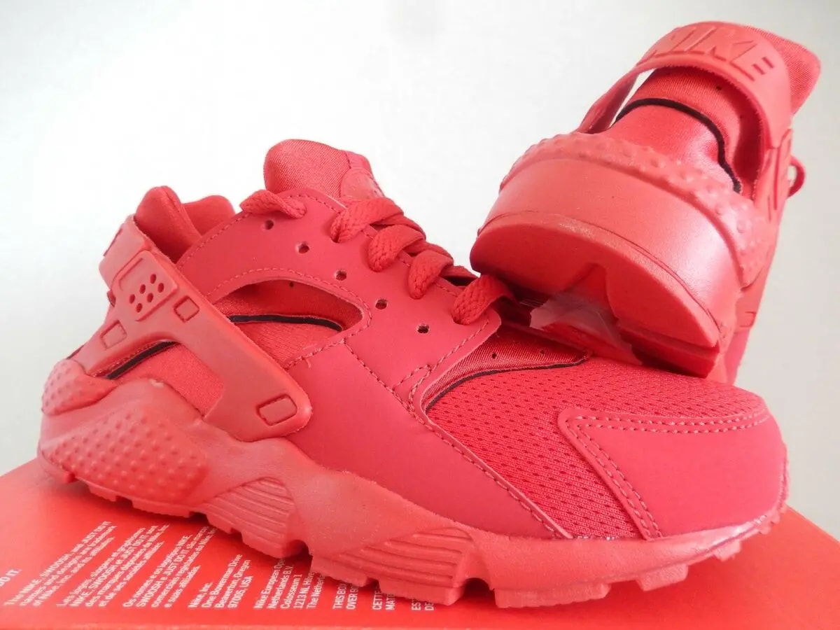 Giày Nike Air Huarache GS 'Triple Red' 654275-600 — ảnh 4