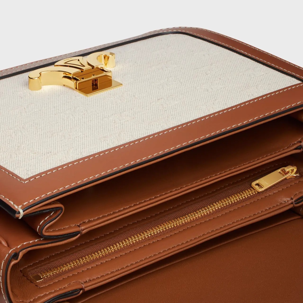 Túi Celine Classique Triomphe Calfskin 'Natural Tan' 191242FDT-02NT — ảnh 3