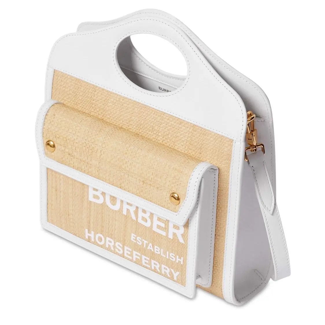 Túi Burberry Mini Two-tone Canvas Pocket Bag 'Natural' 8030256 — ảnh 3